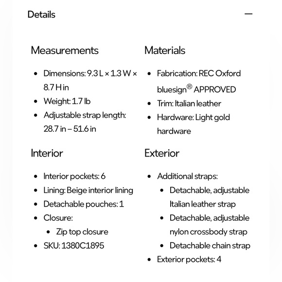 Atmosphere & Sun MZ Wallace Downtown Crosby Bag - Picture 7 of 7